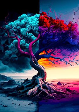 Colorful Tree of Two Worlds