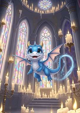 Dragon Candlelit Cathedral