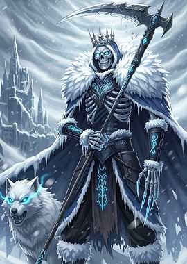 Ice King Wolf Fantasy