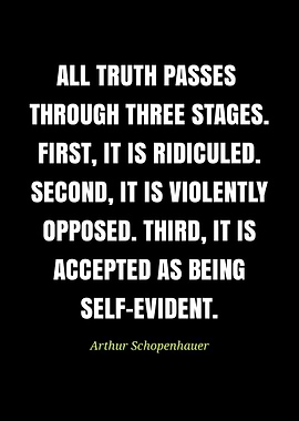 Truth Passes Through Three Stages Quote