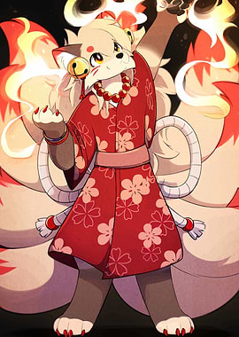Fox Spirit in Kimono