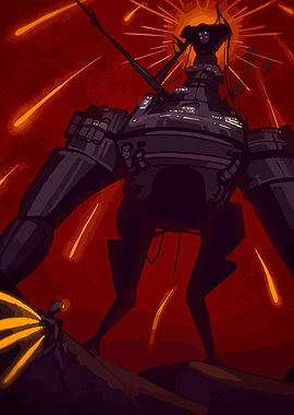 Giant Robot and Small Figure