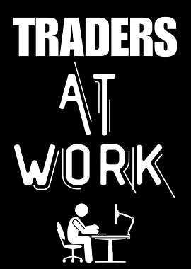 Traders at Work Black and White
