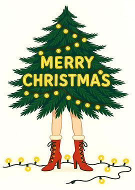 Merry Christmas Tree Legs