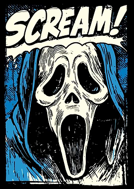 Scream Ghostface Comic Style