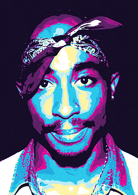 Tupac Shakur Pop Art Portrait