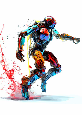 Colorful Running Robot