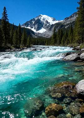 Mountain River Landscape
