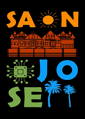San Jose California Souvenir Men Sunshine San Jose