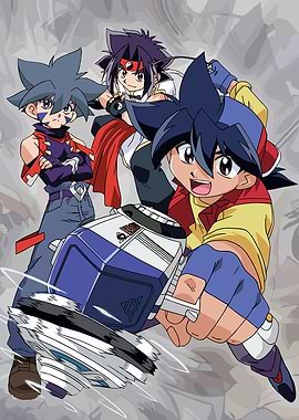 Beyblade Cartoon Character Group Shot