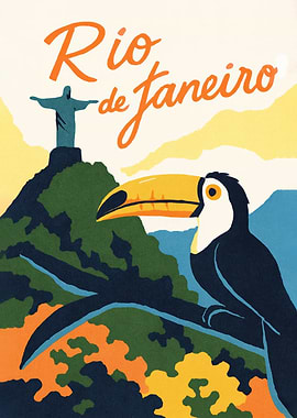 Rio de Janeiro Travel Poster