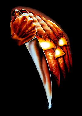 Halloween: Knife and Pumpkin