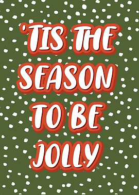 Tis the Season to be Jolly Xmas text art