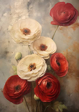 Red and Cream Flowers