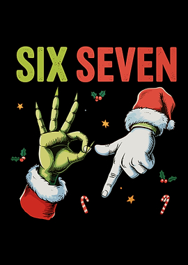 Six Seven Christmas Grinch Hand Gesture
