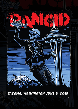 Rancid Tacoma Washington Concert Poster
