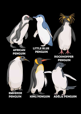 Penguin Lover Kids Emperor Penguin Species King Penguin