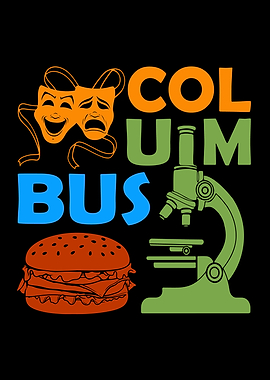 Columbus Ohio Souvenir Gift Men Skyline Columbus