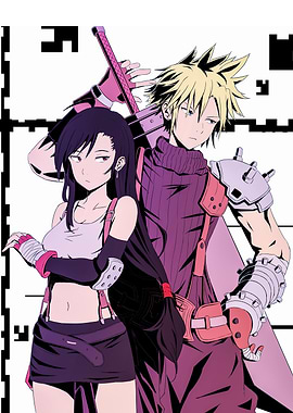 Cloud and Tifa from Final Fantasy