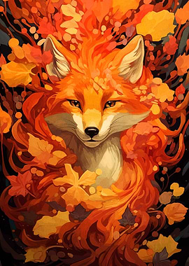 Autumn Fox Portrait