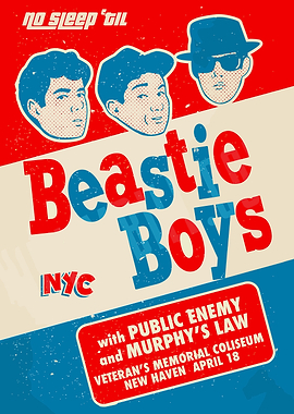 Beastie Boys Concert Poster
