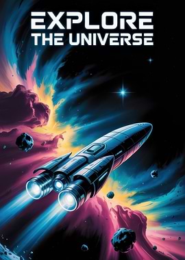 Explore the Universe Space Rocket