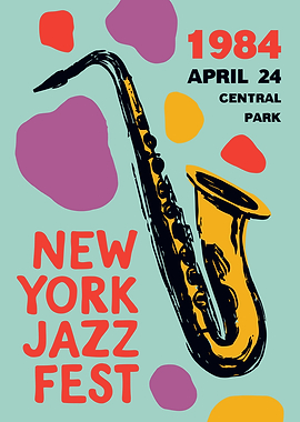 New York Jazz Fest 1984 Poster