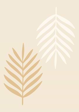 Minimalist Palm Leaves Illustration