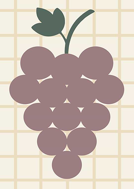 Stylized Grape Illustration