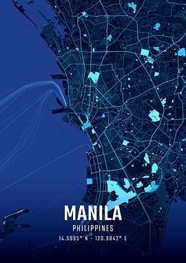 Manila Midnight City Map