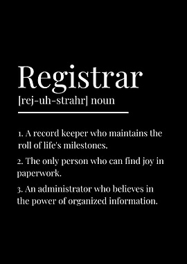 Funny Registrar Definition