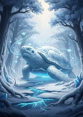 Mystical Turtle Enchanted Forest