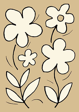 Minimalist Floral Art Print
