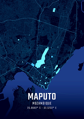 Maputo Midnight City Map