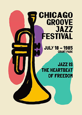 Chicago Groove Jazz Festival Poster