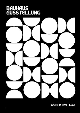 Bauhaus Ausstellung Weimar 1919-1933 Poster