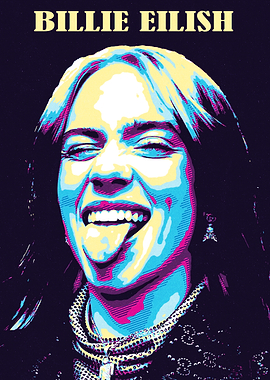 Billie Eilish Pop Art Portrait