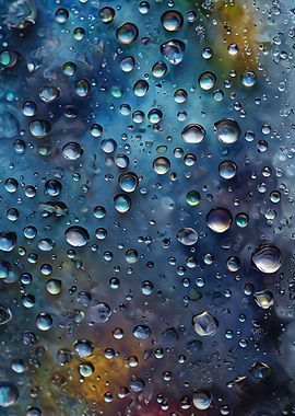 Water Droplets on Glass
