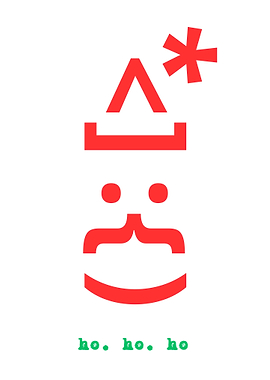 Minimalist Santa Claus Icon