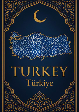 Turkey Map - Echoes of Istanbul