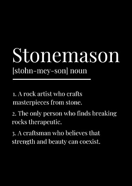 Funny Stonemason Definition