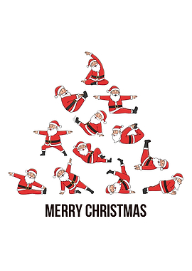 Santa Pilates Christmas Tree