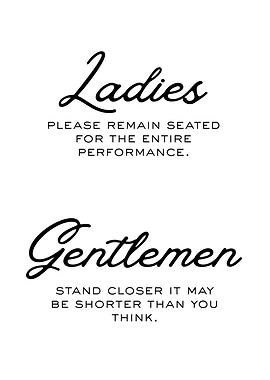 Humorous Restroom Signage