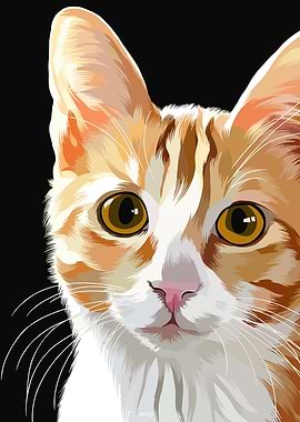 Orange Tabby Cat Portrait