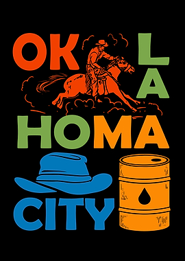 Oklahoma City Souvenir Men Cowboy Rodeo Oklahoma City
