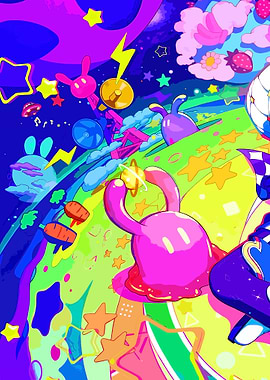 Psychedelic Space Rabbits