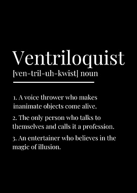 Funny Ventriloquist Definition