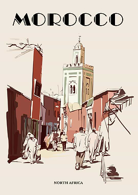 Morocco North Africa Street Scene
