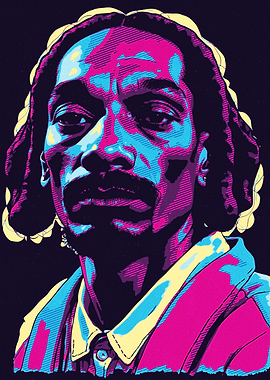 Snoop Dogg Portrait Pop Art