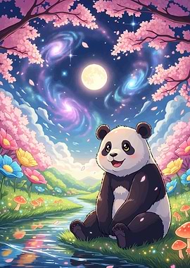 Panda Dreamy Landscape